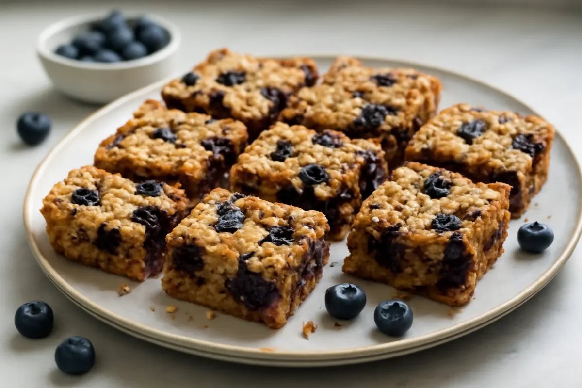 Blueberry Oatmeal Breakfast Bars Recipe