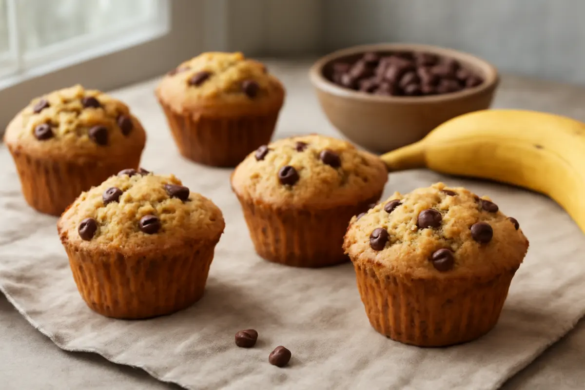 Chocolate Chip Banana Muffins Recipe