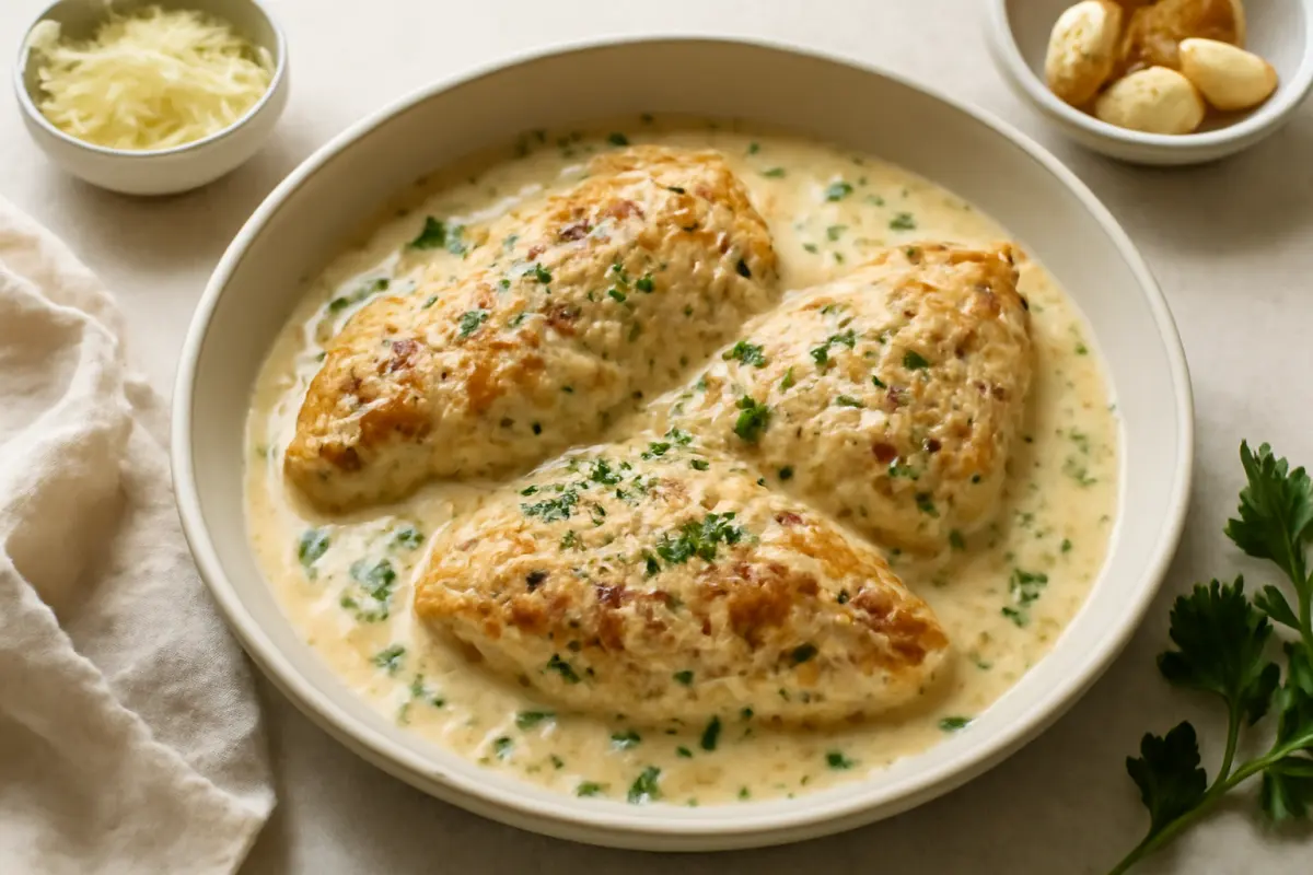 Creamy Garlic Parmesan Chicken Recipe