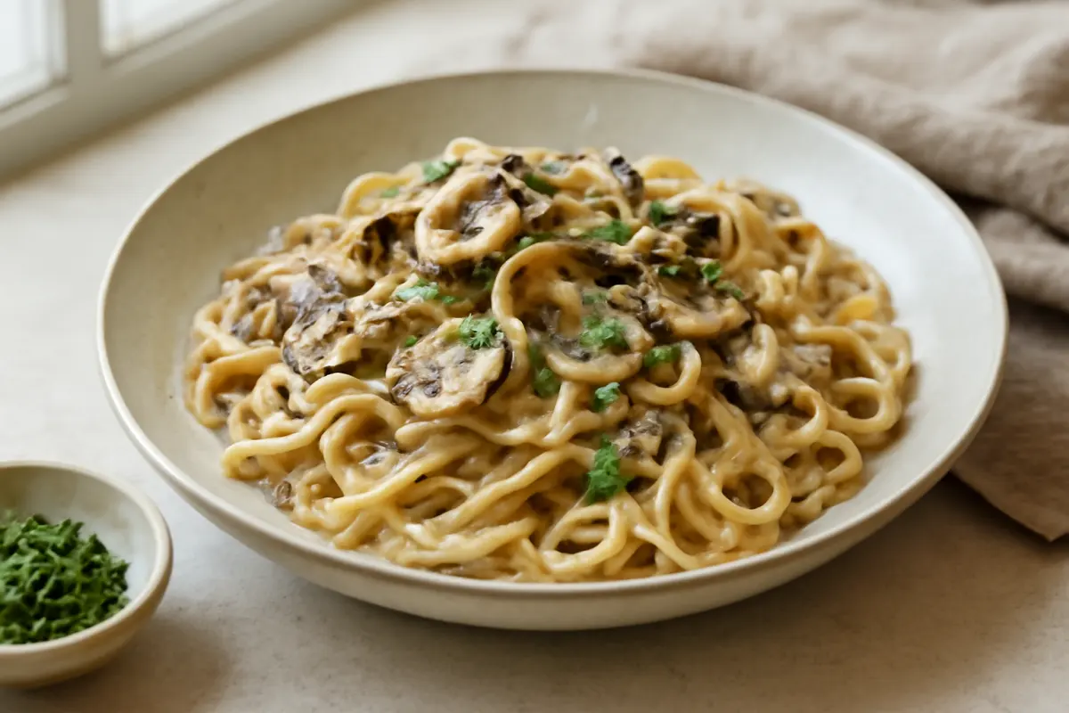 Creamy Mushroom Pasta Recipe