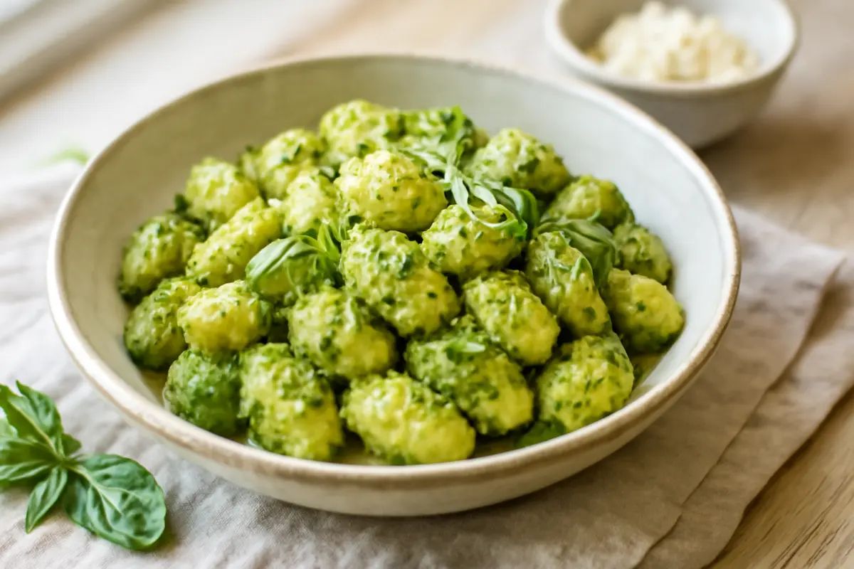 Creamy Pesto Gnocchi Recipe