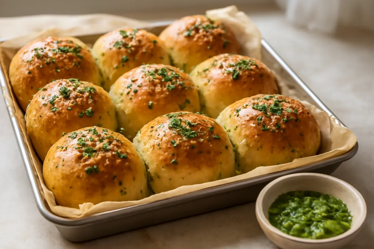Garlic Herb Dinner Rolls Recipe