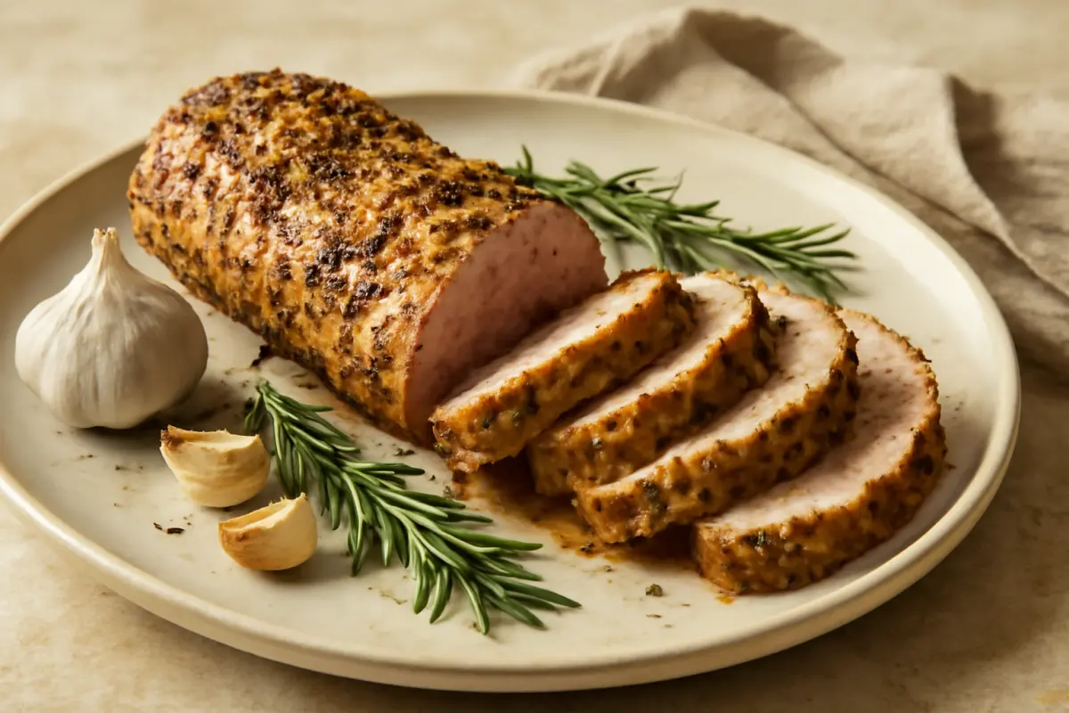 Garlic Herb Roasted Pork Tenderloin Recipe