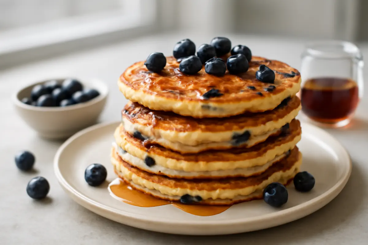 Homemade Blueberry Pancakes Recipe