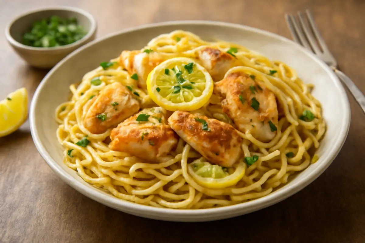 Lemon Garlic Chicken Pasta Recipe