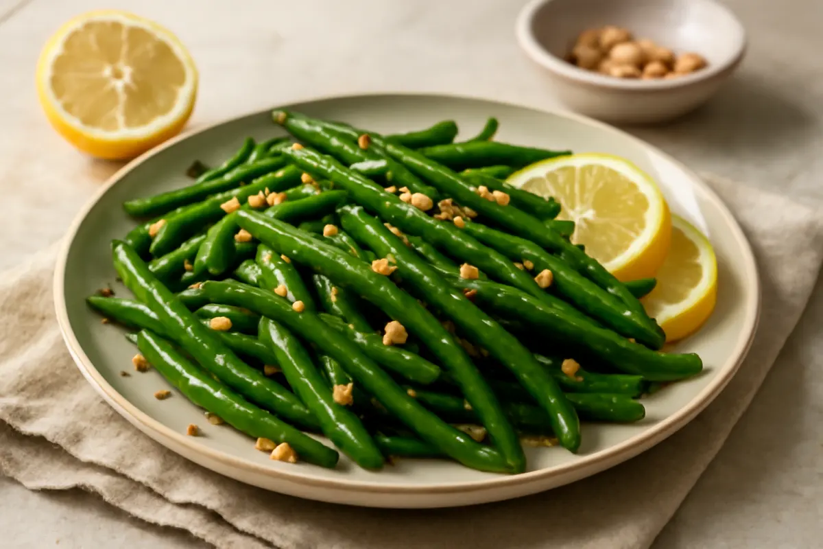 Lemon Garlic Green Beans Recipe