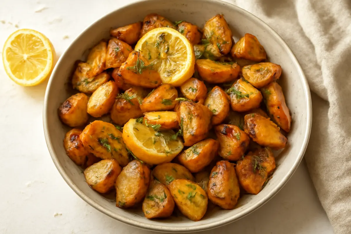 Lemon Garlic Roasted Potatoes Recipe