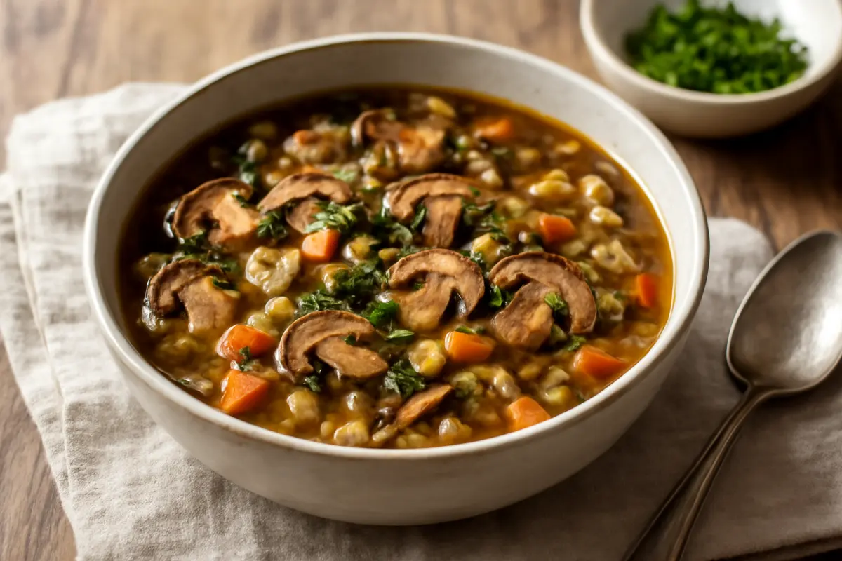 Mushroom Barley Soup Recipe