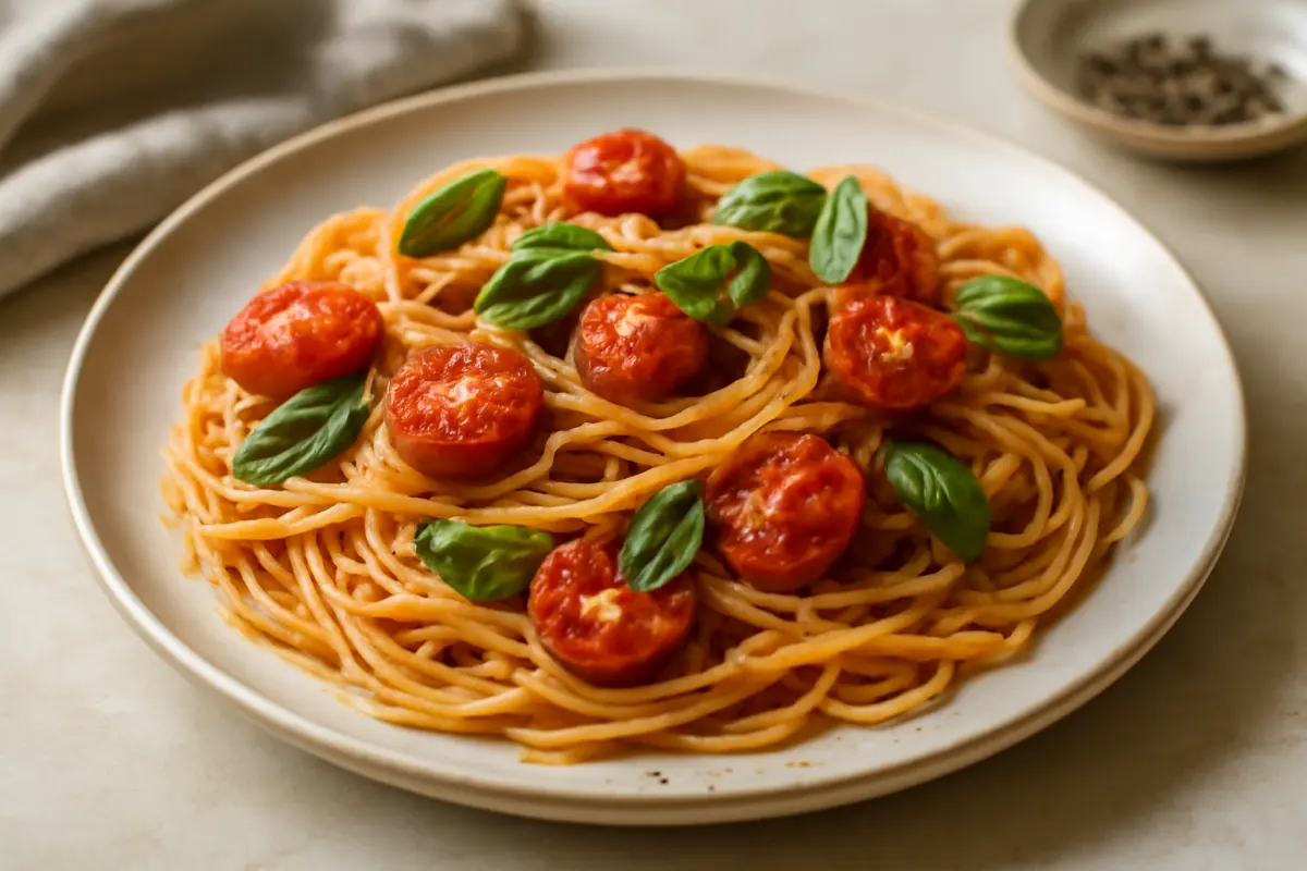 Roasted Tomato Basil Pasta Recipe