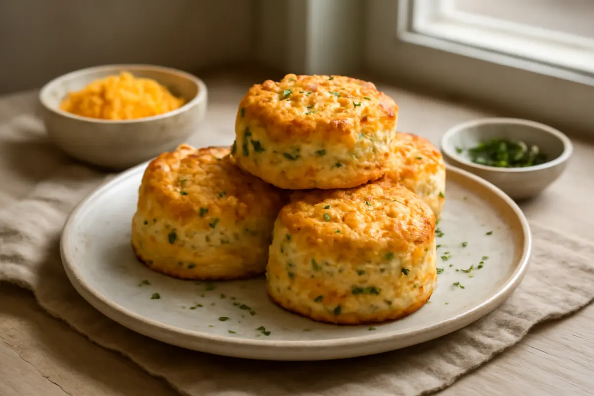 Savory Cheddar Herb Biscuits Recipe