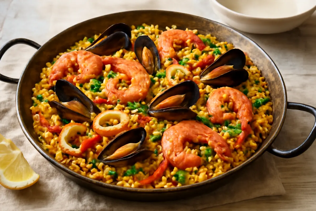 Seafood Paella Recipe