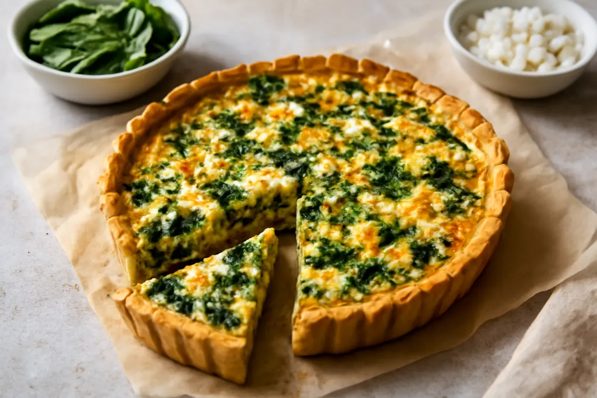 Spinach and Feta Quiche Recipe