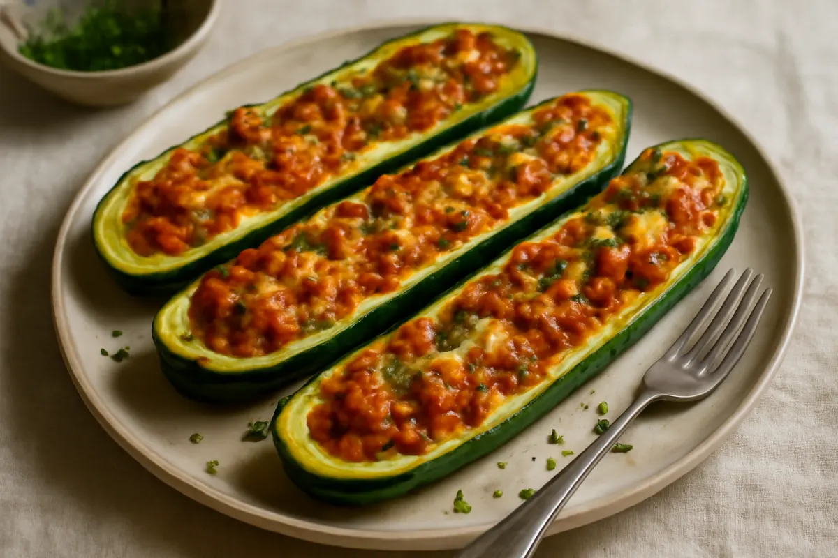 Stuffed Zucchini Boats Recipe